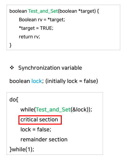 Atomic Hardware Instruction